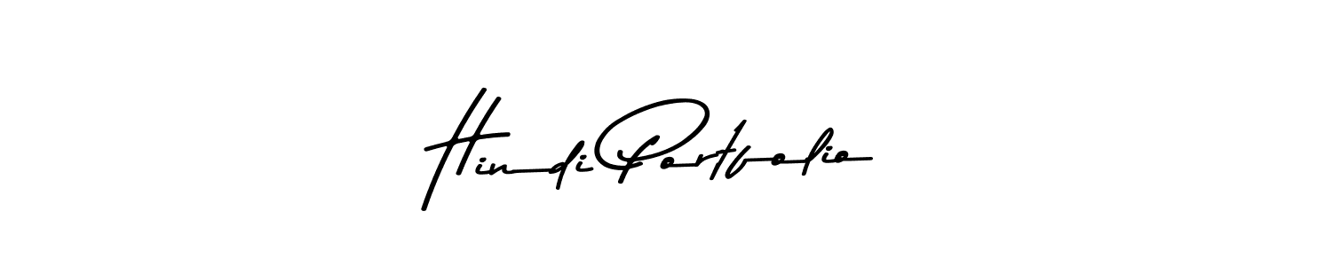 Also we have Hindi Portfolio name is the best signature style. Create professional handwritten signature collection using Asem Kandis PERSONAL USE autograph style. Hindi Portfolio signature style 9 images and pictures png