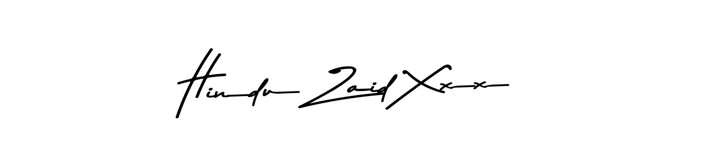 Use a signature maker to create a handwritten signature online. With this signature software, you can design (Asem Kandis PERSONAL USE) your own signature for name Hindu Zaid Xxx. Hindu Zaid Xxx signature style 9 images and pictures png