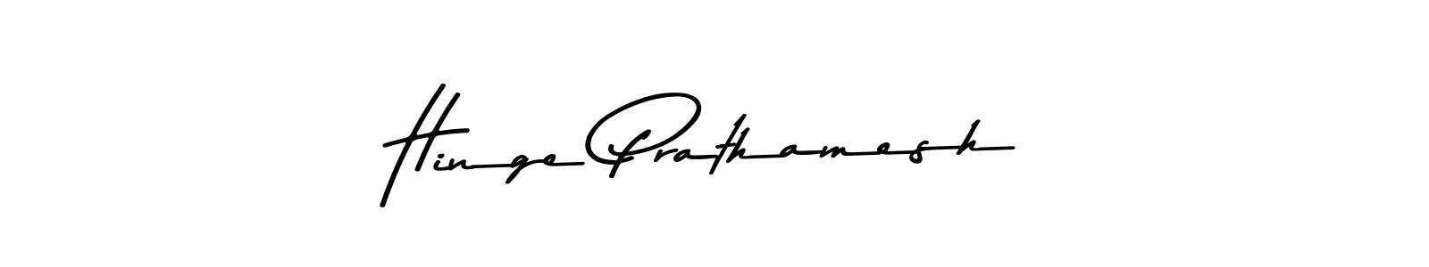 How to make Hinge Prathamesh name signature. Use Asem Kandis PERSONAL USE style for creating short signs online. This is the latest handwritten sign. Hinge Prathamesh signature style 9 images and pictures png