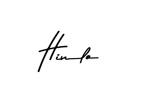 Make a beautiful signature design for name Hinlo. With this signature (Asem Kandis PERSONAL USE) style, you can create a handwritten signature for free. Hinlo signature style 9 images and pictures png