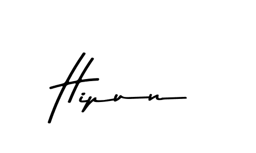 How to make Hipun name signature. Use Asem Kandis PERSONAL USE style for creating short signs online. This is the latest handwritten sign. Hipun signature style 9 images and pictures png