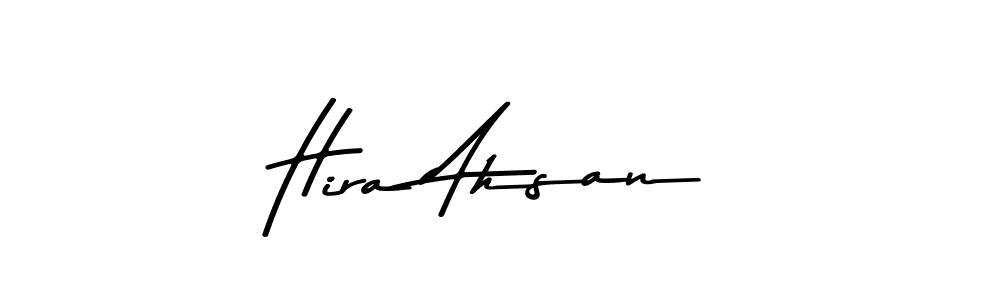This is the best signature style for the Hira Ahsan name. Also you like these signature font (Asem Kandis PERSONAL USE). Mix name signature. Hira Ahsan signature style 9 images and pictures png