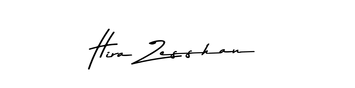 Create a beautiful signature design for name Hira Zesshan. With this signature (Asem Kandis PERSONAL USE) fonts, you can make a handwritten signature for free. Hira Zesshan signature style 9 images and pictures png