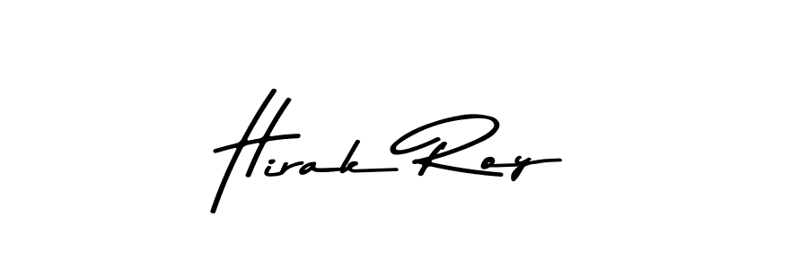 How to make Hirak Roy name signature. Use Asem Kandis PERSONAL USE style for creating short signs online. This is the latest handwritten sign. Hirak Roy signature style 9 images and pictures png
