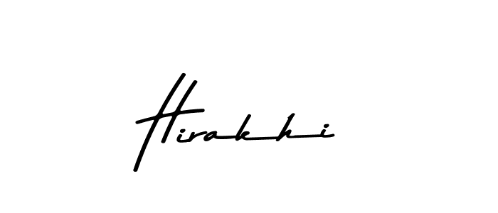 Make a beautiful signature design for name Hirakhi. With this signature (Asem Kandis PERSONAL USE) style, you can create a handwritten signature for free. Hirakhi signature style 9 images and pictures png