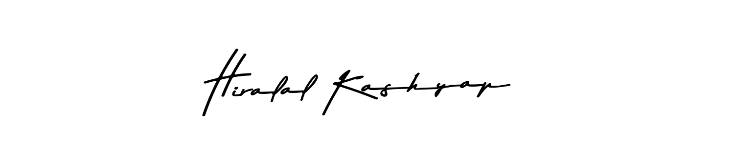 Make a beautiful signature design for name Hiralal Kashyap. With this signature (Asem Kandis PERSONAL USE) style, you can create a handwritten signature for free. Hiralal Kashyap signature style 9 images and pictures png