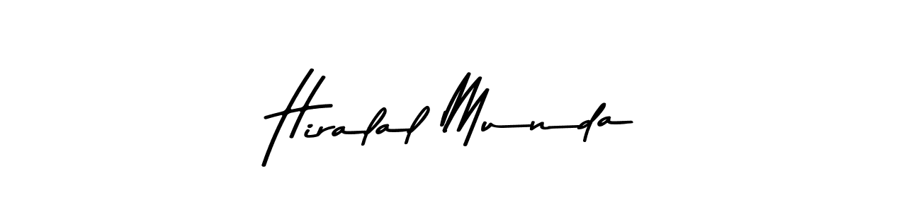 How to make Hiralal Munda name signature. Use Asem Kandis PERSONAL USE style for creating short signs online. This is the latest handwritten sign. Hiralal Munda signature style 9 images and pictures png
