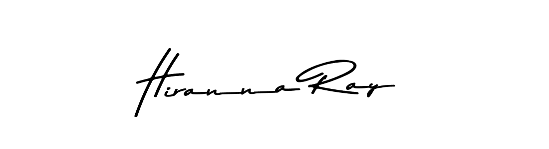Hiranna Ray stylish signature style. Best Handwritten Sign (Asem Kandis PERSONAL USE) for my name. Handwritten Signature Collection Ideas for my name Hiranna Ray. Hiranna Ray signature style 9 images and pictures png