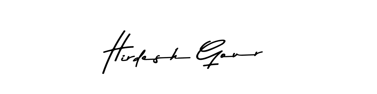 You should practise on your own different ways (Asem Kandis PERSONAL USE) to write your name (Hirdesh Gour) in signature. don't let someone else do it for you. Hirdesh Gour signature style 9 images and pictures png