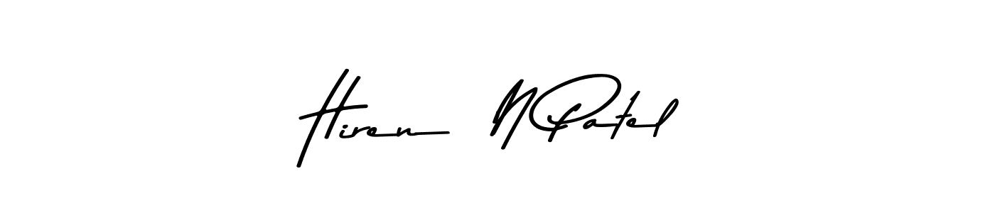 Make a beautiful signature design for name Hiren  N Patel. Use this online signature maker to create a handwritten signature for free. Hiren  N Patel signature style 9 images and pictures png