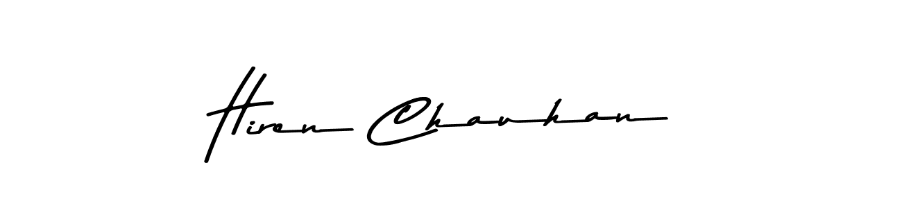 Use a signature maker to create a handwritten signature online. With this signature software, you can design (Asem Kandis PERSONAL USE) your own signature for name Hiren Chauhan. Hiren Chauhan signature style 9 images and pictures png