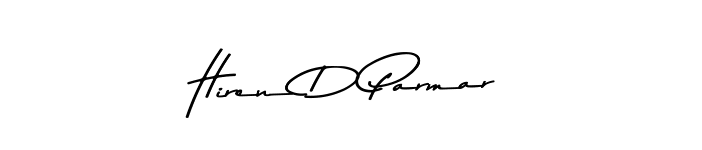 Use a signature maker to create a handwritten signature online. With this signature software, you can design (Asem Kandis PERSONAL USE) your own signature for name Hiren D Parmar. Hiren D Parmar signature style 9 images and pictures png