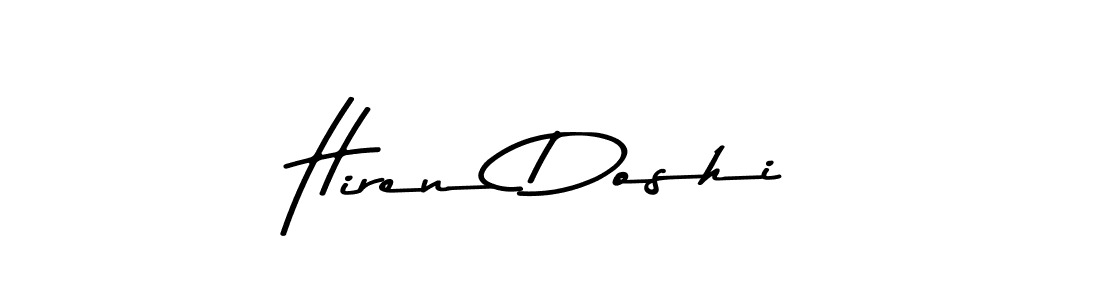 How to make Hiren Doshi signature? Asem Kandis PERSONAL USE is a professional autograph style. Create handwritten signature for Hiren Doshi name. Hiren Doshi signature style 9 images and pictures png