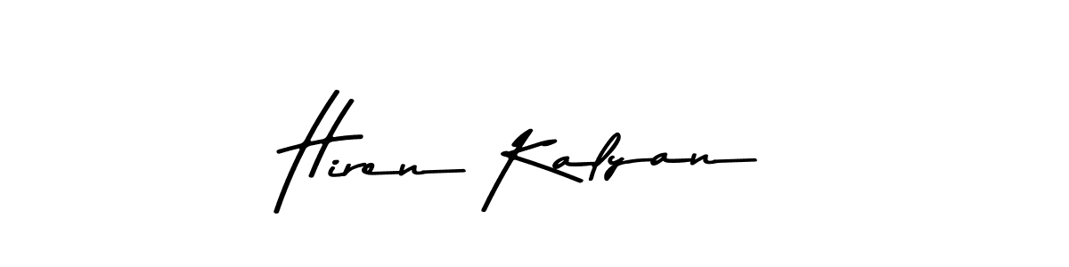 This is the best signature style for the Hiren Kalyan name. Also you like these signature font (Asem Kandis PERSONAL USE). Mix name signature. Hiren Kalyan signature style 9 images and pictures png