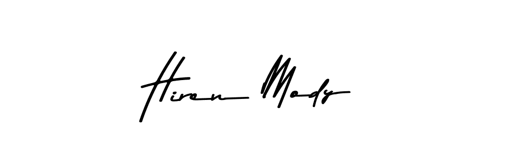 Use a signature maker to create a handwritten signature online. With this signature software, you can design (Asem Kandis PERSONAL USE) your own signature for name Hiren Mody. Hiren Mody signature style 9 images and pictures png