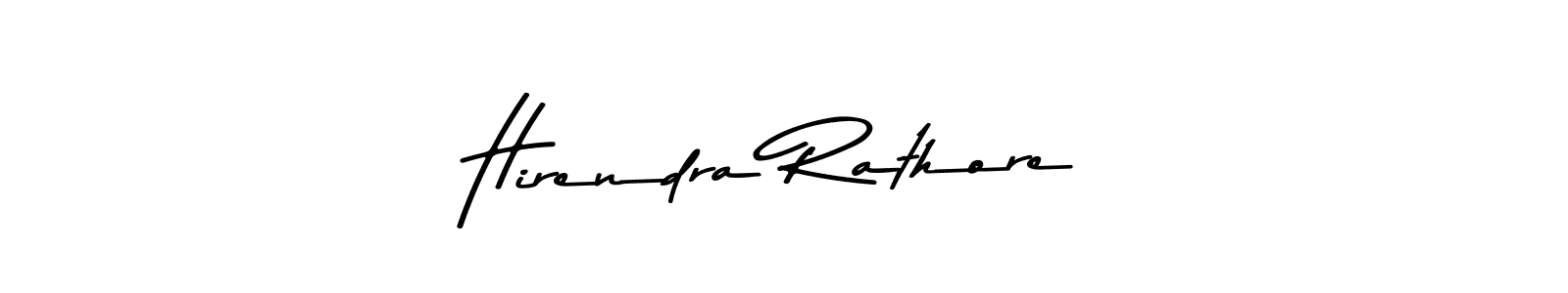 Design your own signature with our free online signature maker. With this signature software, you can create a handwritten (Asem Kandis PERSONAL USE) signature for name Hirendra Rathore. Hirendra Rathore signature style 9 images and pictures png