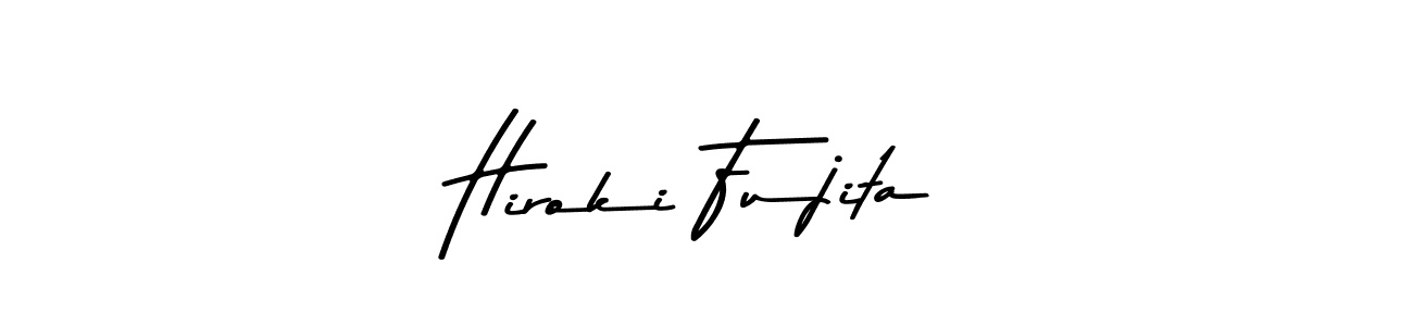 How to make Hiroki Fujita name signature. Use Asem Kandis PERSONAL USE style for creating short signs online. This is the latest handwritten sign. Hiroki Fujita signature style 9 images and pictures png