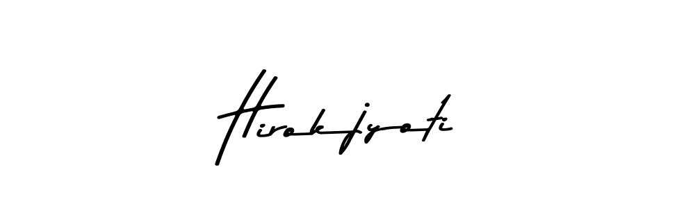 Make a beautiful signature design for name Hirokjyoti. With this signature (Asem Kandis PERSONAL USE) style, you can create a handwritten signature for free. Hirokjyoti signature style 9 images and pictures png