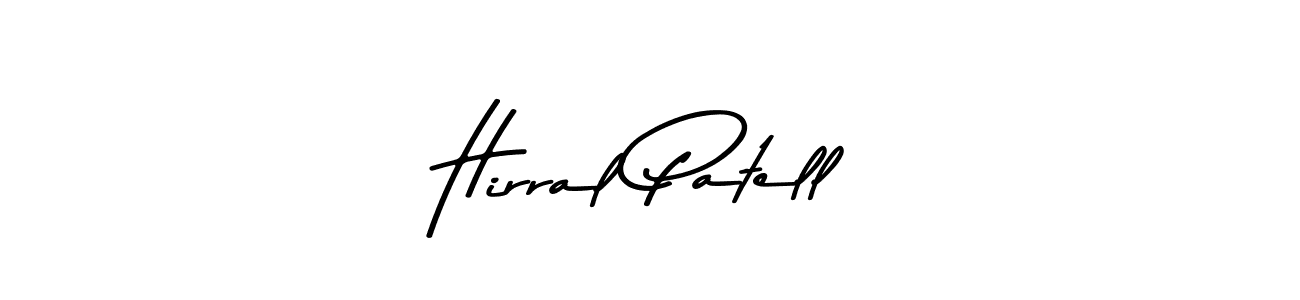 Also we have Hirral Patell name is the best signature style. Create professional handwritten signature collection using Asem Kandis PERSONAL USE autograph style. Hirral Patell signature style 9 images and pictures png
