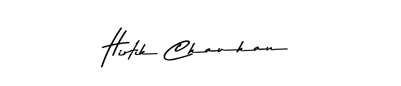 Design your own signature with our free online signature maker. With this signature software, you can create a handwritten (Asem Kandis PERSONAL USE) signature for name Hirtik Chauhan. Hirtik Chauhan signature style 9 images and pictures png