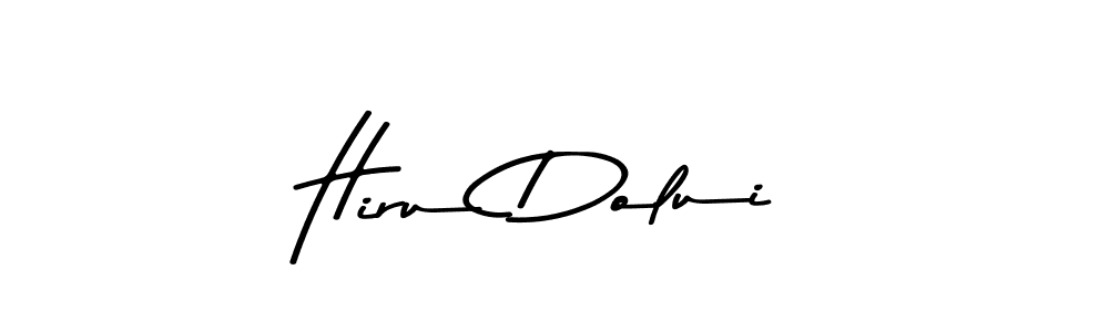 Create a beautiful signature design for name Hiru Dolui. With this signature (Asem Kandis PERSONAL USE) fonts, you can make a handwritten signature for free. Hiru Dolui signature style 9 images and pictures png