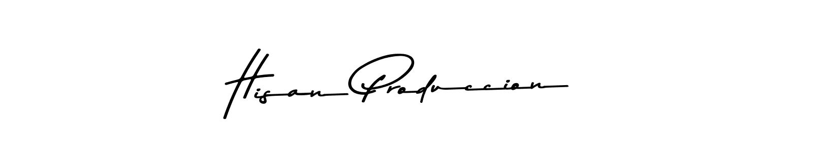Hisan Produccion stylish signature style. Best Handwritten Sign (Asem Kandis PERSONAL USE) for my name. Handwritten Signature Collection Ideas for my name Hisan Produccion. Hisan Produccion signature style 9 images and pictures png