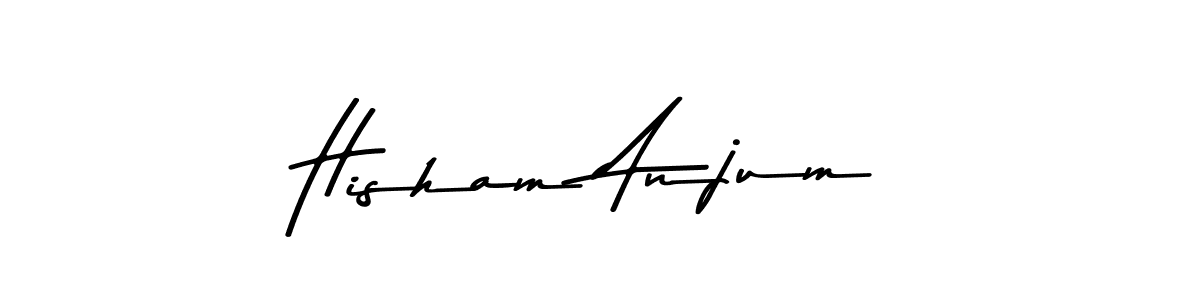 Hisham Anjum stylish signature style. Best Handwritten Sign (Asem Kandis PERSONAL USE) for my name. Handwritten Signature Collection Ideas for my name Hisham Anjum. Hisham Anjum signature style 9 images and pictures png