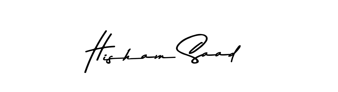 Also You can easily find your signature by using the search form. We will create Hisham Saad name handwritten signature images for you free of cost using Asem Kandis PERSONAL USE sign style. Hisham Saad signature style 9 images and pictures png