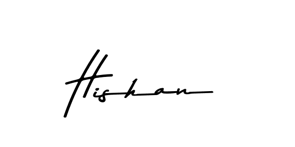 Create a beautiful signature design for name Hishan. With this signature (Asem Kandis PERSONAL USE) fonts, you can make a handwritten signature for free. Hishan signature style 9 images and pictures png