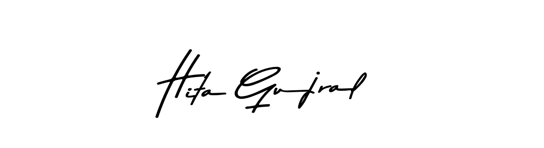 The best way (Asem Kandis PERSONAL USE) to make a short signature is to pick only two or three words in your name. The name Hita Gujral include a total of six letters. For converting this name. Hita Gujral signature style 9 images and pictures png