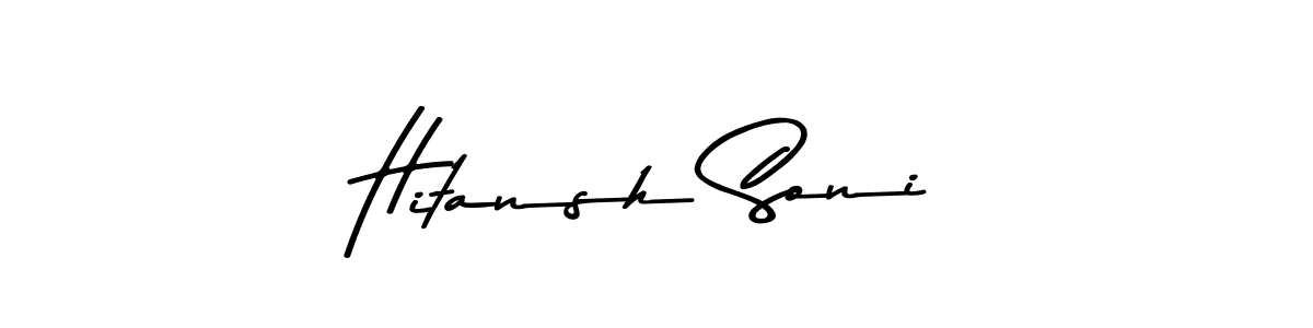 How to make Hitansh Soni signature? Asem Kandis PERSONAL USE is a professional autograph style. Create handwritten signature for Hitansh Soni name. Hitansh Soni signature style 9 images and pictures png