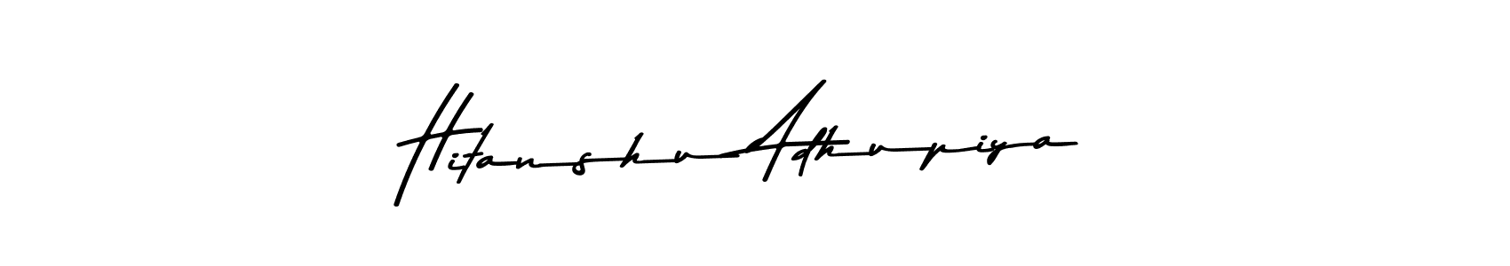 Also You can easily find your signature by using the search form. We will create Hitanshu Adhupiya name handwritten signature images for you free of cost using Asem Kandis PERSONAL USE sign style. Hitanshu Adhupiya signature style 9 images and pictures png