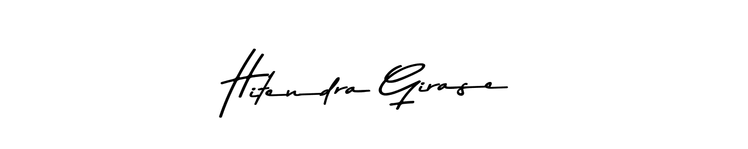 Also You can easily find your signature by using the search form. We will create Hitendra Girase name handwritten signature images for you free of cost using Asem Kandis PERSONAL USE sign style. Hitendra Girase signature style 9 images and pictures png