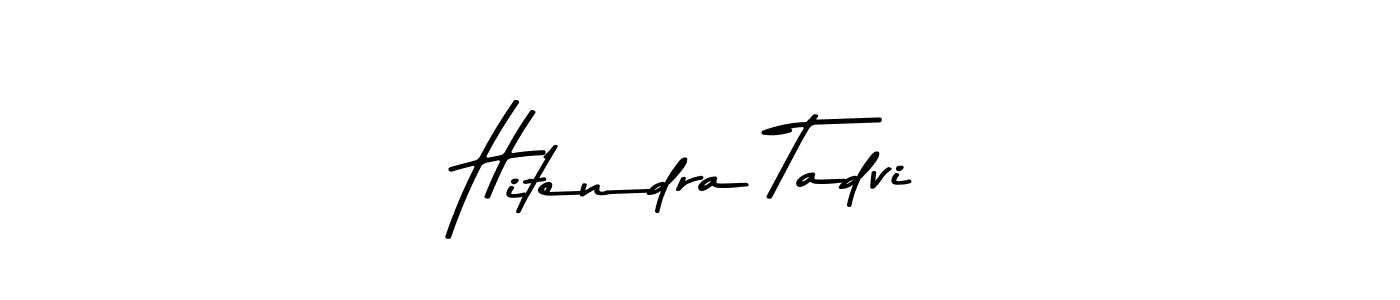 Hitendra Tadvi stylish signature style. Best Handwritten Sign (Asem Kandis PERSONAL USE) for my name. Handwritten Signature Collection Ideas for my name Hitendra Tadvi. Hitendra Tadvi signature style 9 images and pictures png