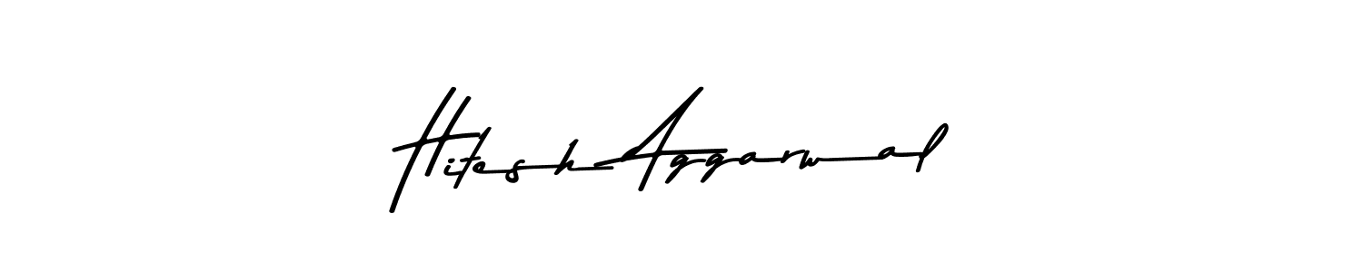 Design your own signature with our free online signature maker. With this signature software, you can create a handwritten (Asem Kandis PERSONAL USE) signature for name Hitesh Aggarwal. Hitesh Aggarwal signature style 9 images and pictures png