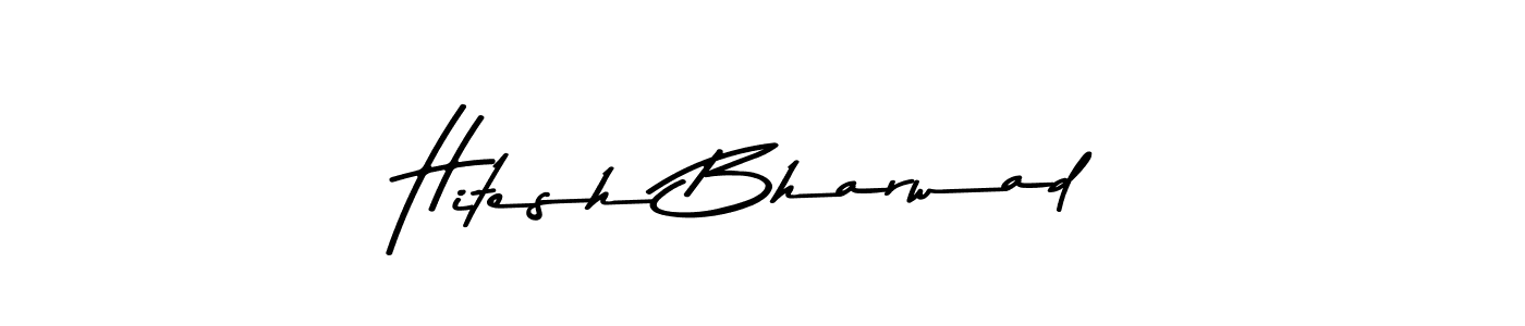 Also we have Hitesh Bharwad name is the best signature style. Create professional handwritten signature collection using Asem Kandis PERSONAL USE autograph style. Hitesh Bharwad signature style 9 images and pictures png