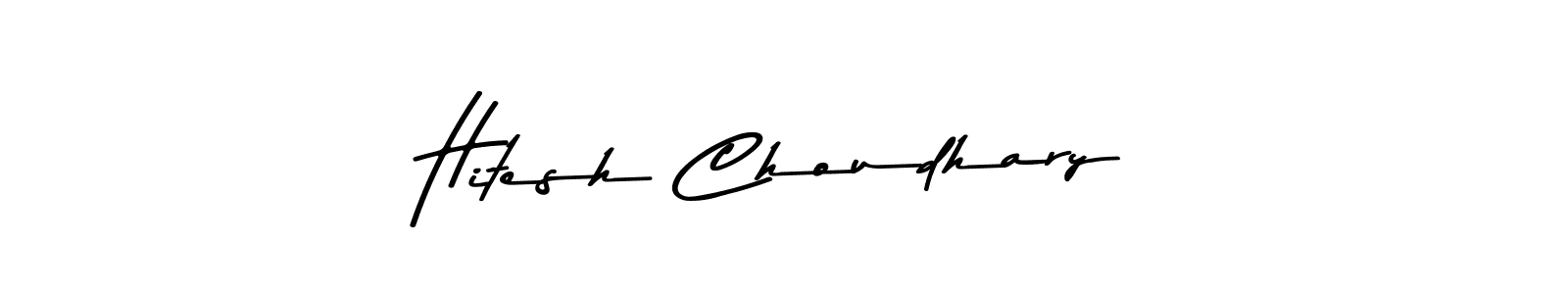Design your own signature with our free online signature maker. With this signature software, you can create a handwritten (Asem Kandis PERSONAL USE) signature for name Hitesh Choudhary. Hitesh Choudhary signature style 9 images and pictures png