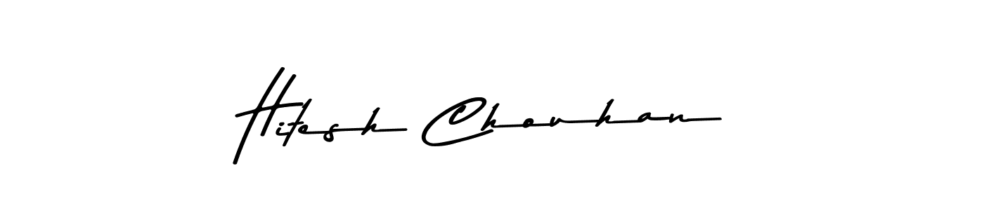 Create a beautiful signature design for name Hitesh Chouhan. With this signature (Asem Kandis PERSONAL USE) fonts, you can make a handwritten signature for free. Hitesh Chouhan signature style 9 images and pictures png