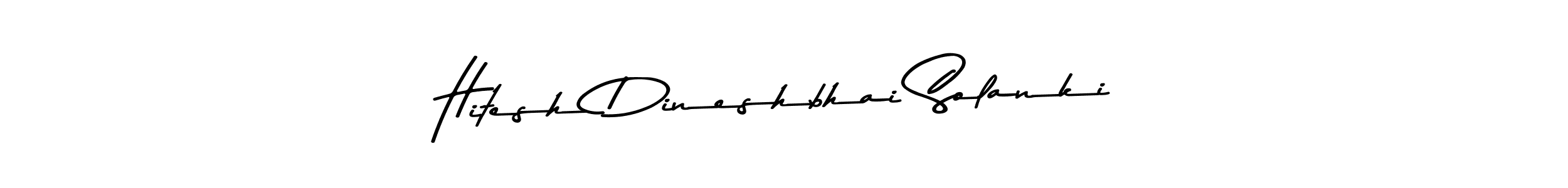 Design your own signature with our free online signature maker. With this signature software, you can create a handwritten (Asem Kandis PERSONAL USE) signature for name Hitesh Dineshbhai Solanki. Hitesh Dineshbhai Solanki signature style 9 images and pictures png