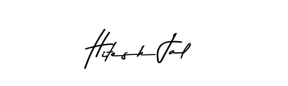 Create a beautiful signature design for name Hitesh Jal. With this signature (Asem Kandis PERSONAL USE) fonts, you can make a handwritten signature for free. Hitesh Jal signature style 9 images and pictures png