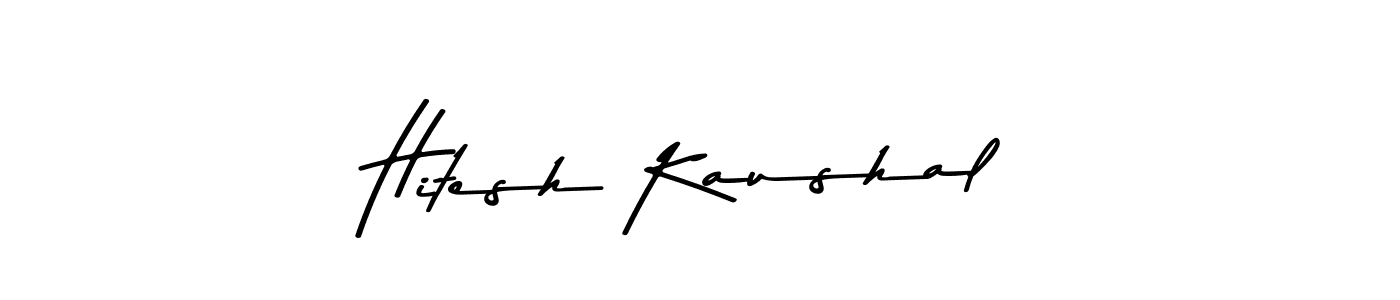 Design your own signature with our free online signature maker. With this signature software, you can create a handwritten (Asem Kandis PERSONAL USE) signature for name Hitesh Kaushal. Hitesh Kaushal signature style 9 images and pictures png