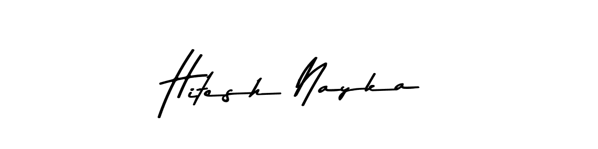 Use a signature maker to create a handwritten signature online. With this signature software, you can design (Asem Kandis PERSONAL USE) your own signature for name Hitesh Nayka. Hitesh Nayka signature style 9 images and pictures png