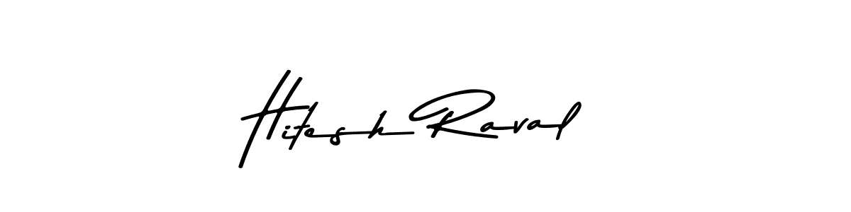 Also we have Hitesh Raval name is the best signature style. Create professional handwritten signature collection using Asem Kandis PERSONAL USE autograph style. Hitesh Raval signature style 9 images and pictures png