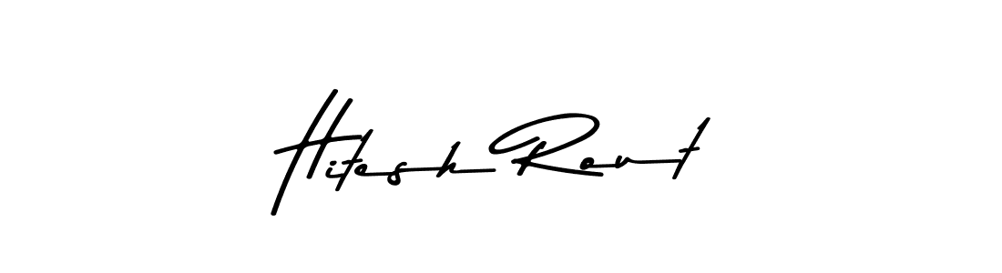 The best way (Asem Kandis PERSONAL USE) to make a short signature is to pick only two or three words in your name. The name Hitesh Rout include a total of six letters. For converting this name. Hitesh Rout signature style 9 images and pictures png