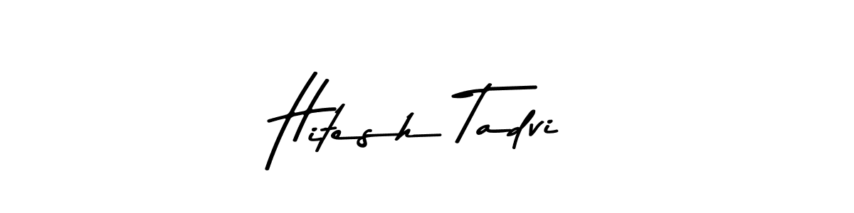 Make a beautiful signature design for name Hitesh Tadvi. Use this online signature maker to create a handwritten signature for free. Hitesh Tadvi signature style 9 images and pictures png