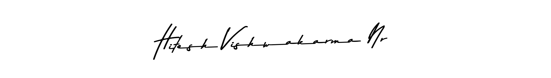 Create a beautiful signature design for name Hitesh Vishwakarma Nr. With this signature (Asem Kandis PERSONAL USE) fonts, you can make a handwritten signature for free. Hitesh Vishwakarma Nr signature style 9 images and pictures png