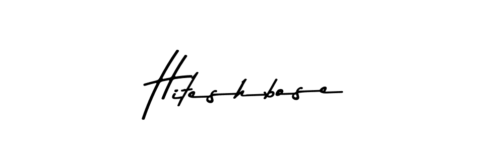 Here are the top 10 professional signature styles for the name Hiteshbose. These are the best autograph styles you can use for your name. Hiteshbose signature style 9 images and pictures png
