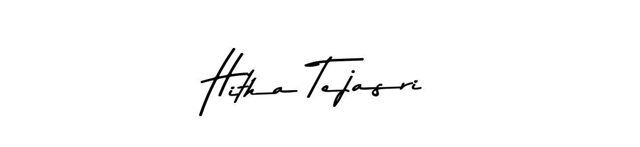 Create a beautiful signature design for name Hitha Tejasri. With this signature (Asem Kandis PERSONAL USE) fonts, you can make a handwritten signature for free. Hitha Tejasri signature style 9 images and pictures png