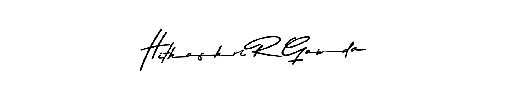 Make a beautiful signature design for name Hithashri R Gowda. Use this online signature maker to create a handwritten signature for free. Hithashri R Gowda signature style 9 images and pictures png