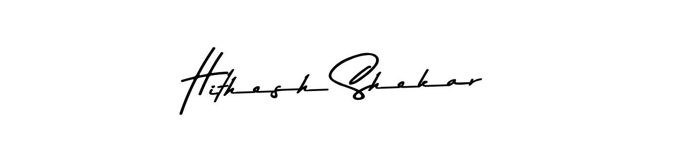 Also You can easily find your signature by using the search form. We will create Hithesh Shekar name handwritten signature images for you free of cost using Asem Kandis PERSONAL USE sign style. Hithesh Shekar signature style 9 images and pictures png
